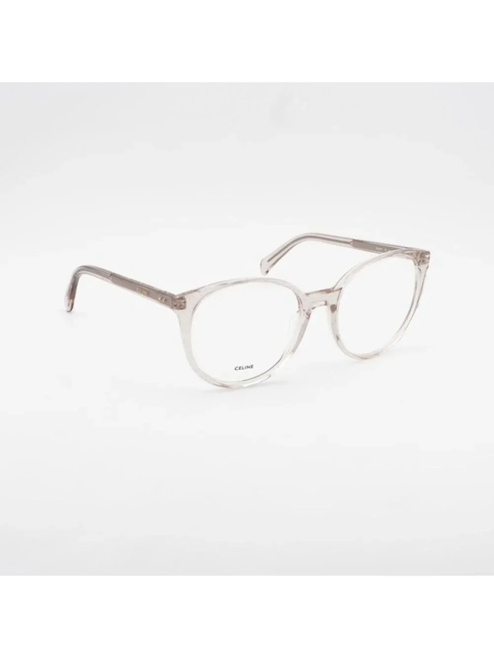 Celine CL50077I 073 Eyeglasses Transparent Rose 54mm Cat Eye Frame